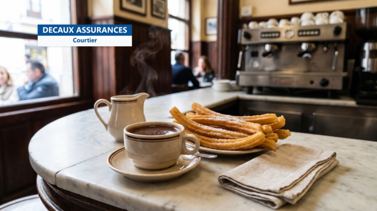 Churros con chocolate, Espagne