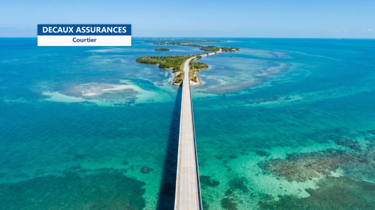 Overseas Highway au-dessus des eaux turquoise des Florida Keys, vue aérienne