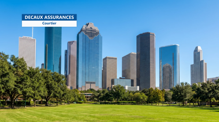 Skyline de downtown Houston au Texas — s'installer à Houston