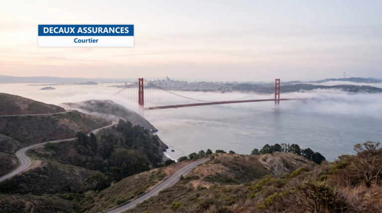 Golden Gate Bridge dans la brume — s'installer à San Francisco et dans la Silicon Valley