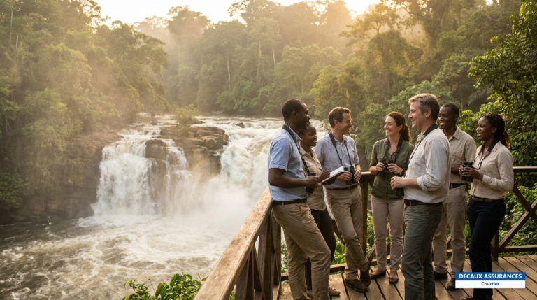 Parc national d'Ivindo, Gabon — chutes de Kongou dans la forêt équatoriale