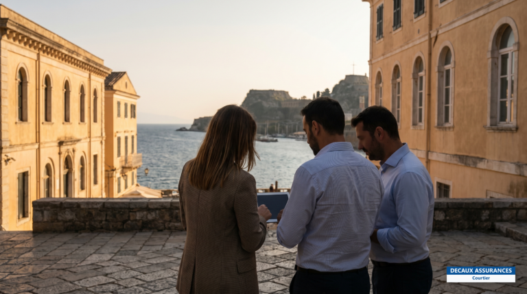 Vieille ville de Corfou et mer Ionienne, Grèce — île prisée des expatriés européens