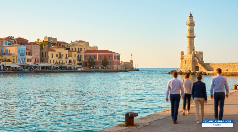 Vieux port vénitien de La Canée en Crète, Grèce — destination prisée des retraités français