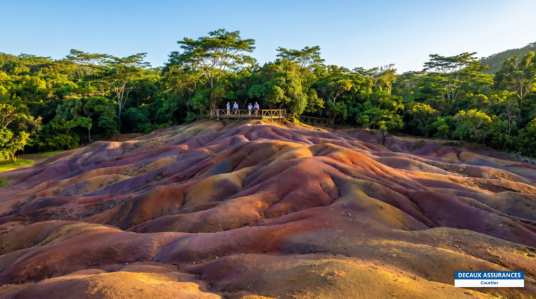 Terres des Sept Couleurs de Chamarel, dunes colorées de l'île Maurice