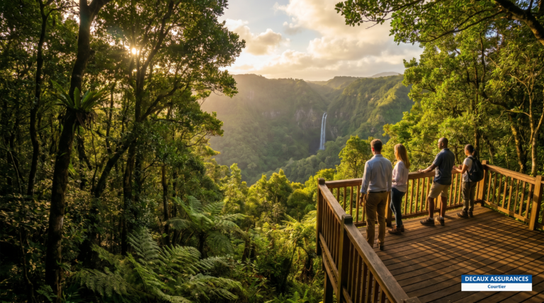 Point de vue sur les gorges de Rivière Noire, parc national de l'île Maurice