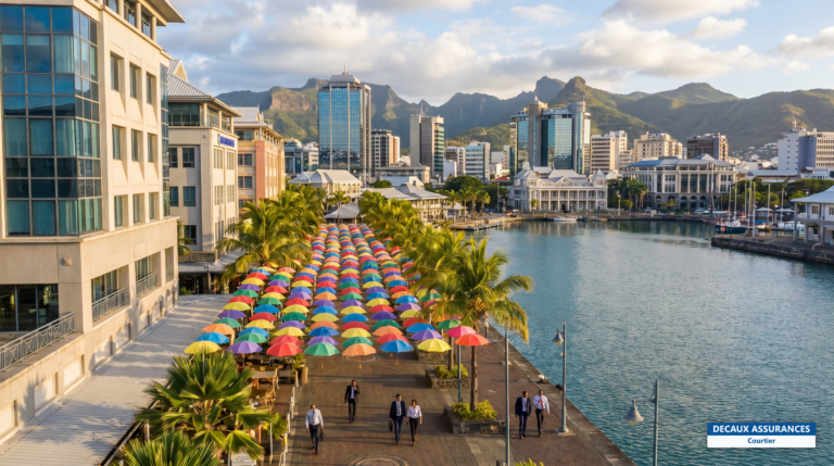 Caudan Waterfront et front de mer de Port-Louis, capitale de l'île Maurice