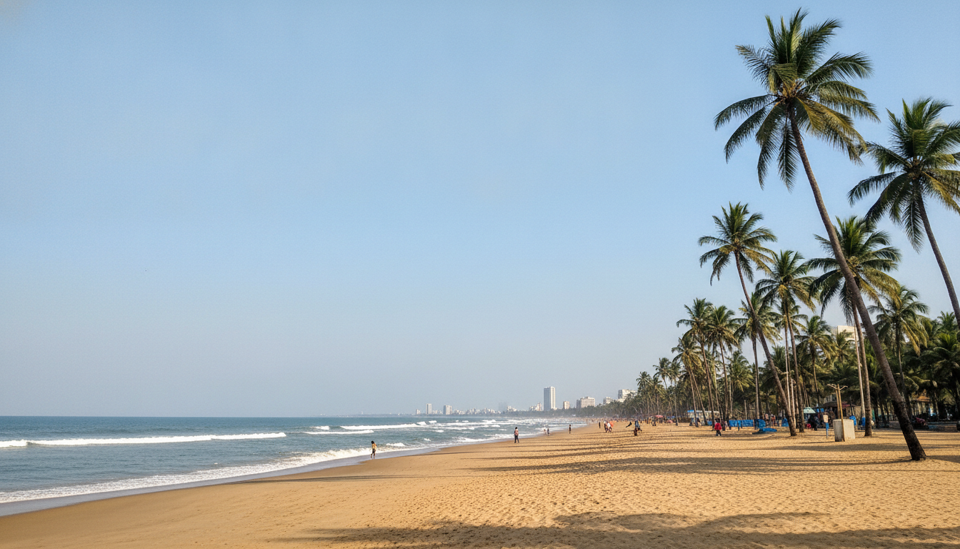 Marina Beach à Chennai, Inde