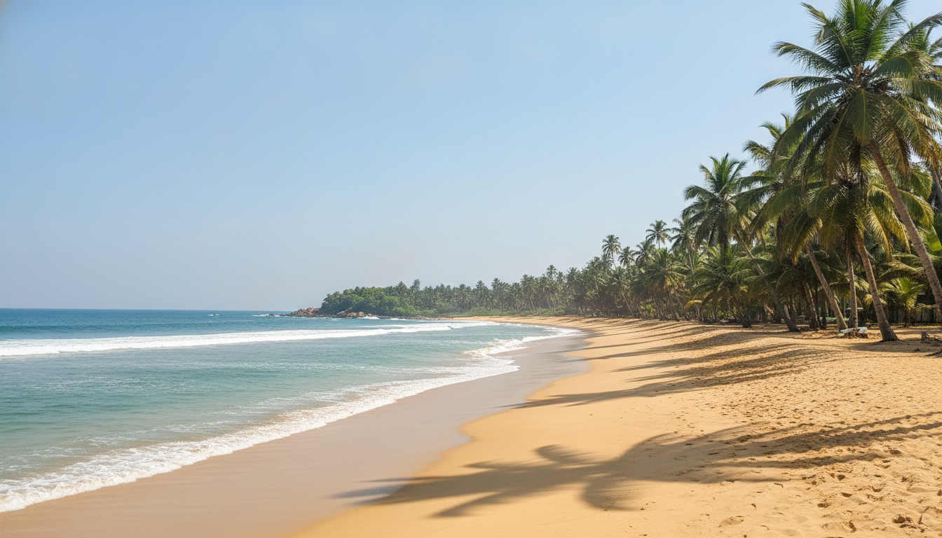 Une plage de Goa, Inde