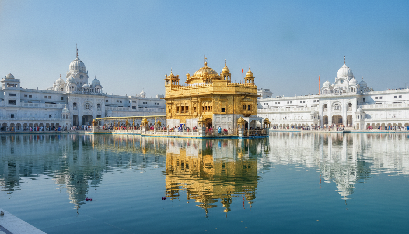 Le Temple d'Or d'Amritsar, Inde