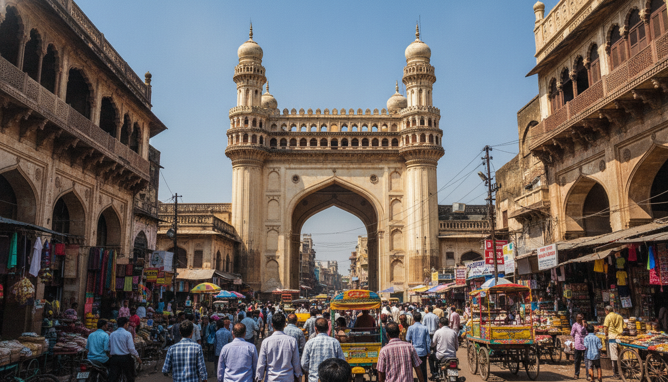 Le Charminar à Hyderabad, Inde
