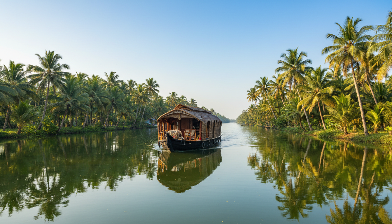 Les backwaters du Kerala, Inde