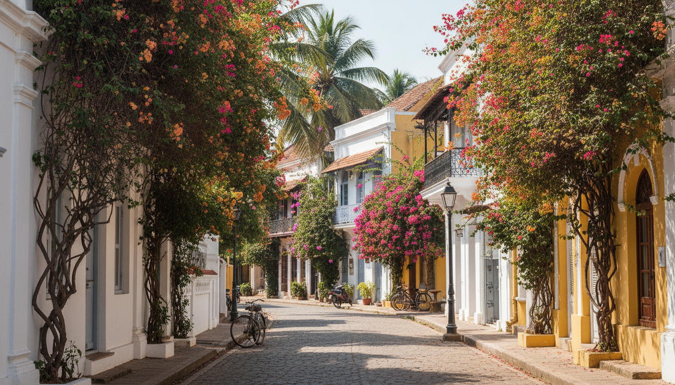 Le quartier français de Pondichéry, Inde