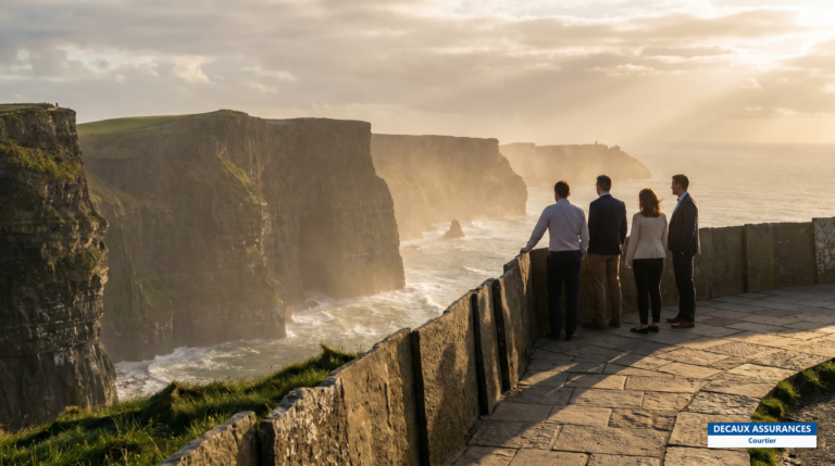 Falaises de Moher surplombant l'Atlantique, comté de Clare, Irlande