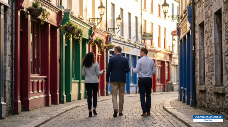 Quartier latin et rues pavées de Galway, ouest de l'Irlande