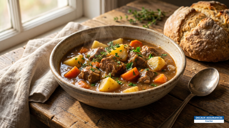Ragoût irlandais (Irish stew) à l'agneau et aux légumes, Irlande