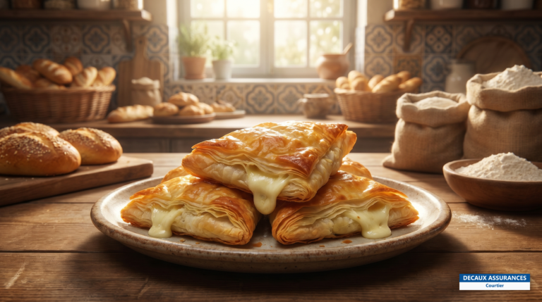 Bourekas feuilletés au fromage, viennoiserie salée d'Israël