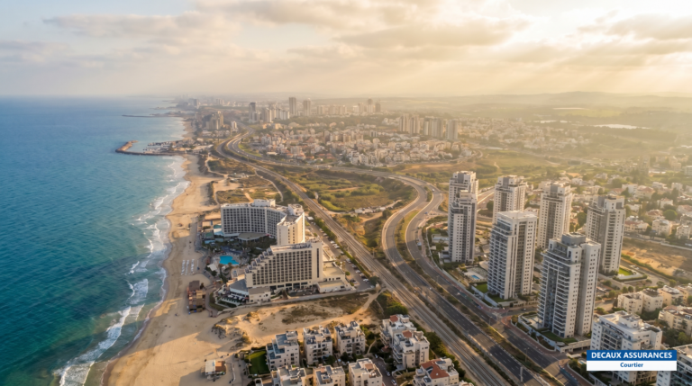 Côte méditerranéenne d'Israël entre Tel-Aviv et Haïfa