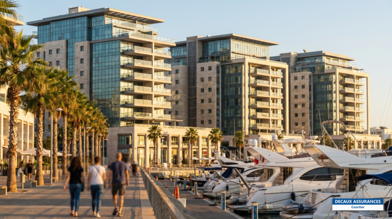 Marina et plages de Herzliya, près de Tel-Aviv, Israël