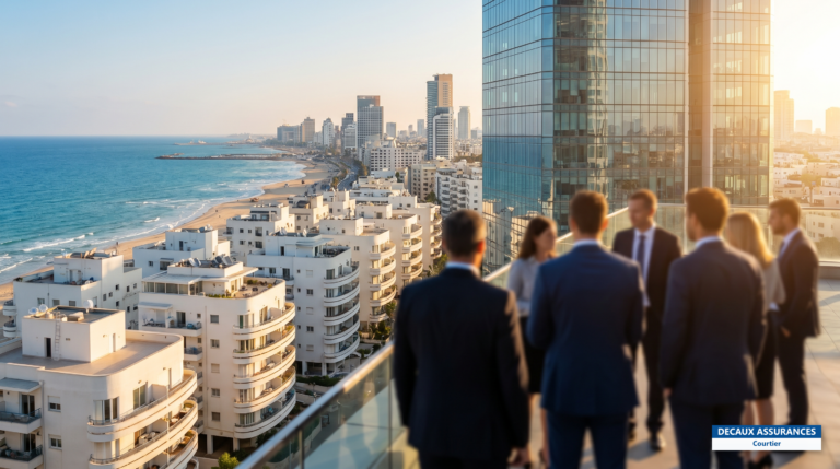 Skyline et front de mer de Tel-Aviv, Israël — cœur de la communauté française