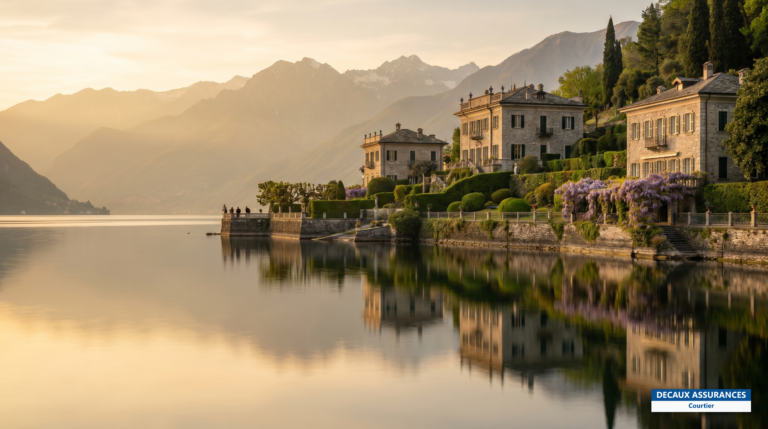 Villas et rives du lac de Côme, Lombardie, Italie
