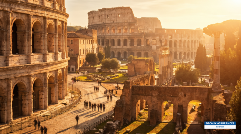 Colisée et Forum romain à Rome, Italie — la capitale, institutions et lycées français