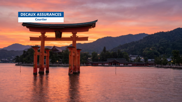 Torii flottant du sanctuaire d'Itsukushima à Miyajima, Japon