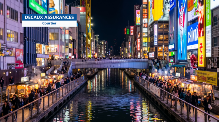 Dotonbori et ses enseignes lumineuses à Osaka, Japon — le cœur du Kansai