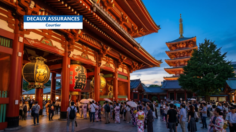 Temple Senso-ji et sa lanterne géante à Asakusa, Tokyo