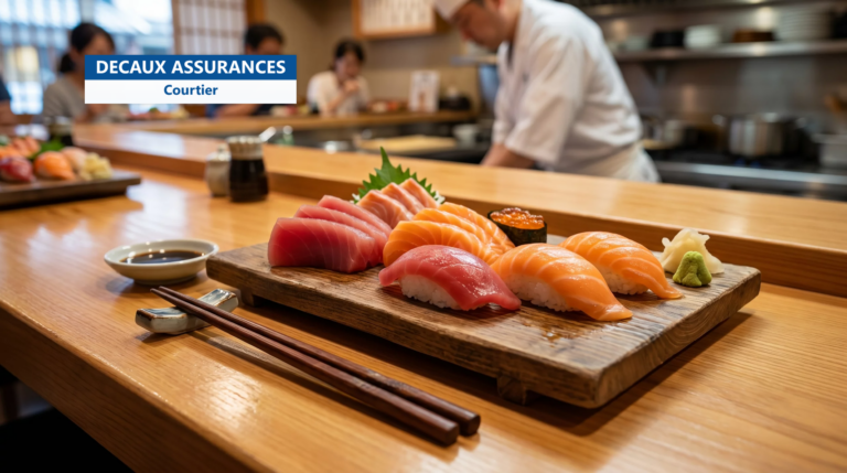 Assortiment de sushis et sashimis frais, Japon
