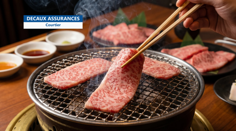 Bœuf wagyu persillé grillé, spécialité japonaise