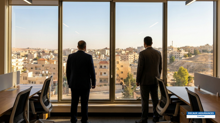 Vue urbaine de Zarqa, Jordanie — ville du nord d'Amman
