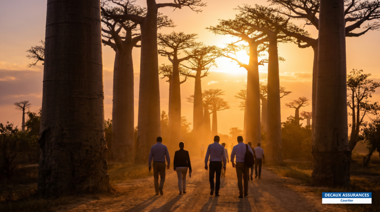 Allée des Baobabs au coucher du soleil près de Morondava, Madagascar
