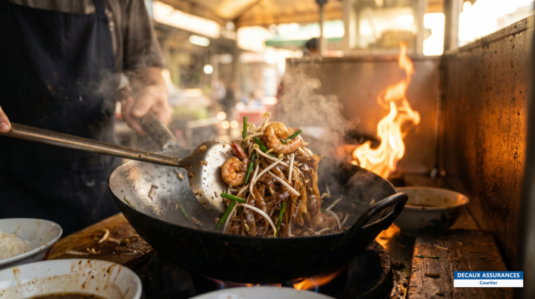 Char kway teow, nouilles de riz sautées au wok, Penang, Malaisie