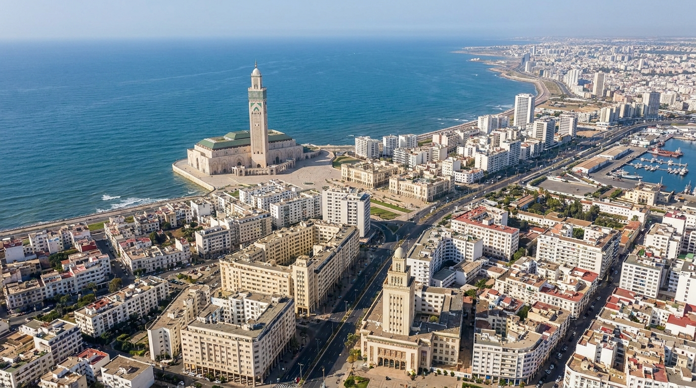 Koutoubia et médina de Marrakech, Maroc — consulat général et cité scolaire française