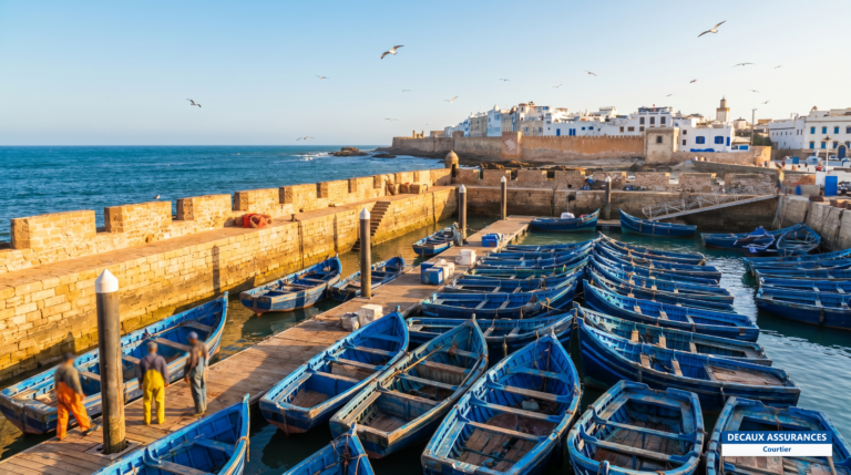 Remparts et port d'Essaouira face à l'Atlantique, Maroc