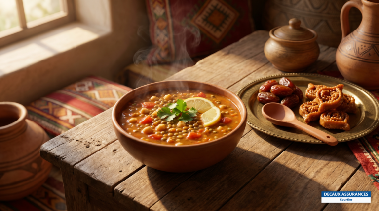 Bol de harira, soupe traditionnelle marocaine