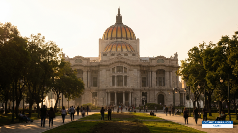 Palacio de Bellas Artes et centre historique de Mexico, capitale du Mexique