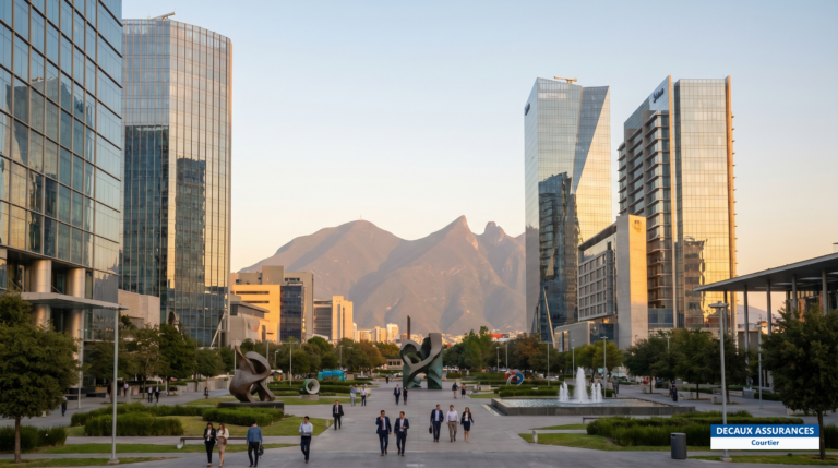 Skyline de Monterrey devant le Cerro de la Silla, Mexique — capitale industrielle du nord