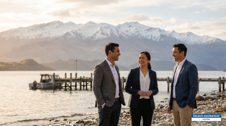 Queenstown au bord du lac Wakatipu, Nouvelle-Zélande — capitale des sports d'aventure
