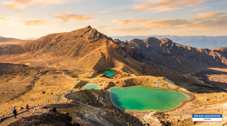 Lacs émeraude et volcans du Tongariro Alpine Crossing, Nouvelle-Zélande
