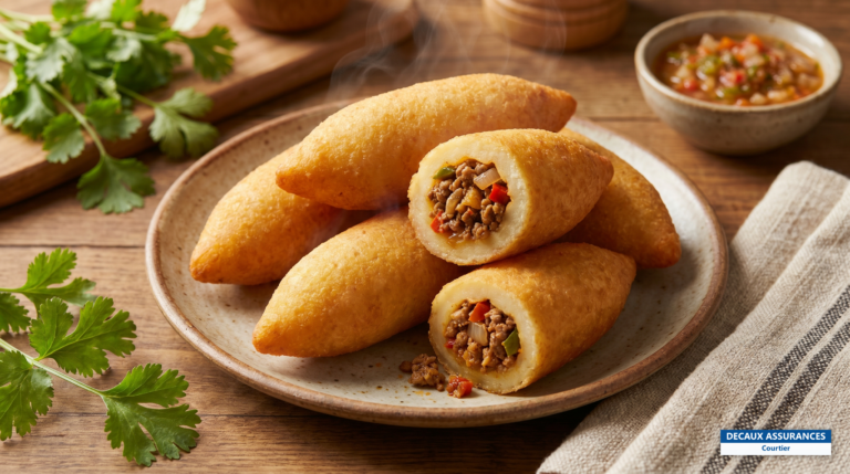 Carimañolas, beignets de manioc farcis à la viande, en-cas panaméen