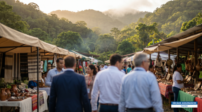 Cratère volcanique verdoyant et marché artisanal d'El Valle de Antón, Panama