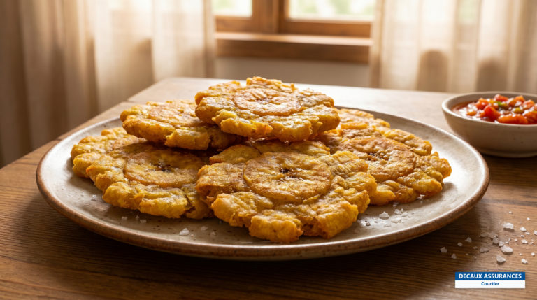 Patacones, tranches de banane plantain frites et croustillantes, Panama