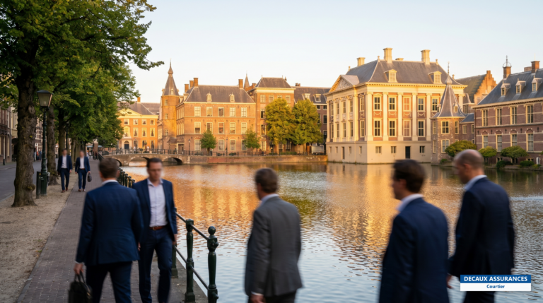 Le Binnenhof et les institutions de La Haye, Pays-Bas — siège du gouvernement néerlandais