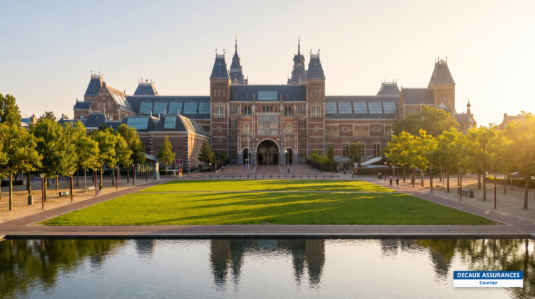 Façade du Rijksmuseum à Amsterdam, Pays-Bas