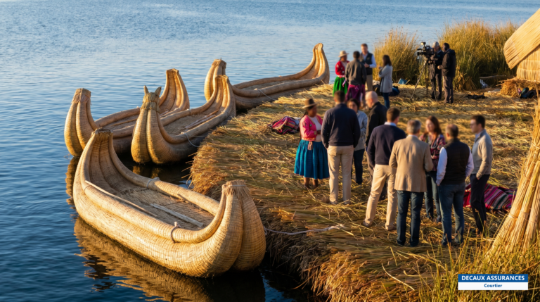 Îles flottantes des Uros sur le lac Titicaca, Puno, Pérou