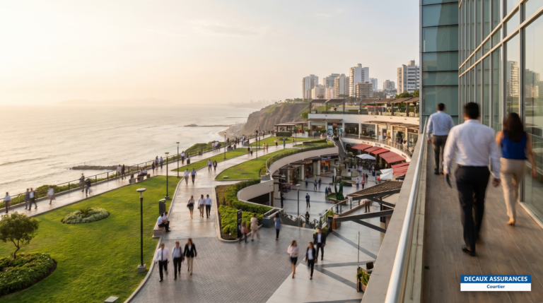 Front de mer et falaises de Miraflores à Lima, Pérou — vivre dans la capitale