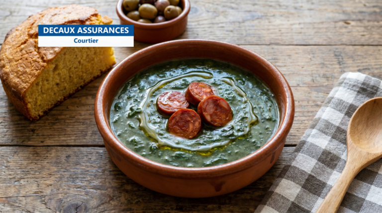 Caldo verde, soupe traditionnelle portugaise au chou et au chorizo