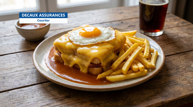 Francesinha de Porto nappée de sauce et de fromage fondu, Portugal