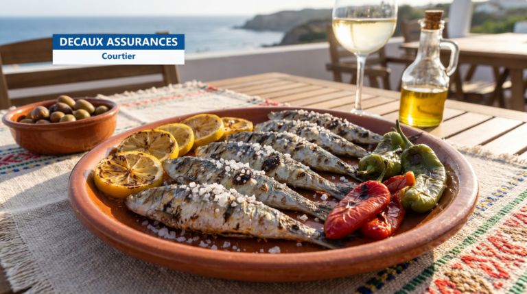 Sardines grillées servies au Portugal